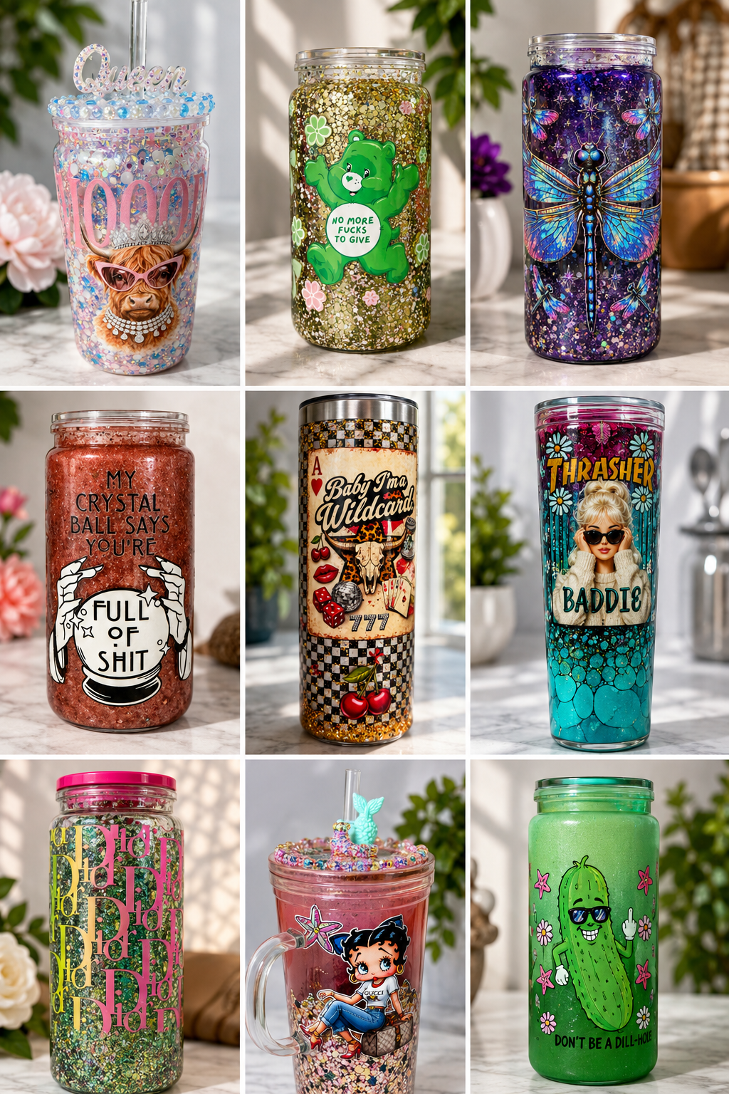 Custom Snow Globe Tumbler