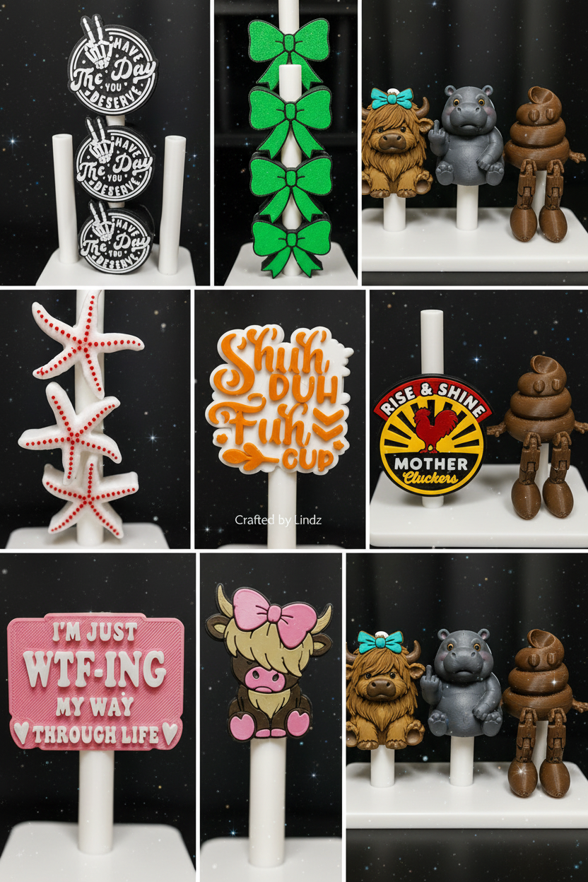 Custom 3D Straw Topper