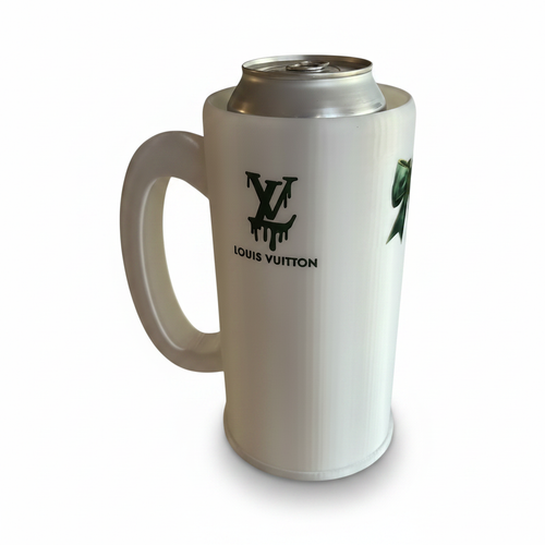 White Can Koozie - White Background